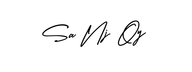 See photos of Sa Nj Oy official signature by Spectra . Check more albums & portfolios. Read reviews & check more about AmerikaSignatureDemo-Regular font. Sa Nj Oy signature style 3 images and pictures png