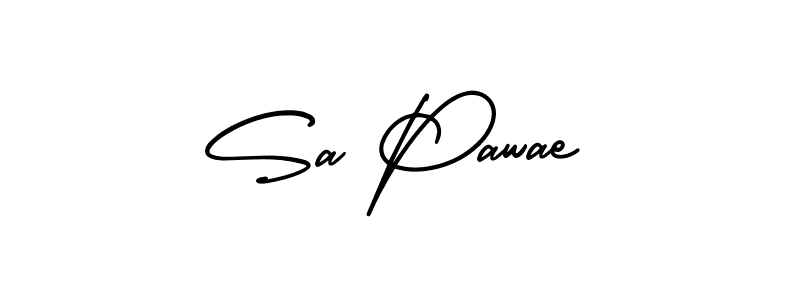 It looks lik you need a new signature style for name Sa Pawae. Design unique handwritten (AmerikaSignatureDemo-Regular) signature with our free signature maker in just a few clicks. Sa Pawae signature style 3 images and pictures png