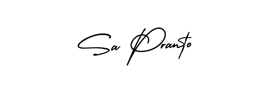 if you are searching for the best signature style for your name Sa Pranto. so please give up your signature search. here we have designed multiple signature styles  using AmerikaSignatureDemo-Regular. Sa Pranto signature style 3 images and pictures png