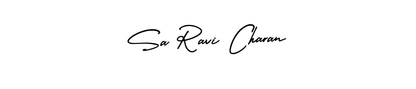 AmerikaSignatureDemo-Regular is a professional signature style that is perfect for those who want to add a touch of class to their signature. It is also a great choice for those who want to make their signature more unique. Get Sa Ravi Charan name to fancy signature for free. Sa Ravi Charan signature style 3 images and pictures png
