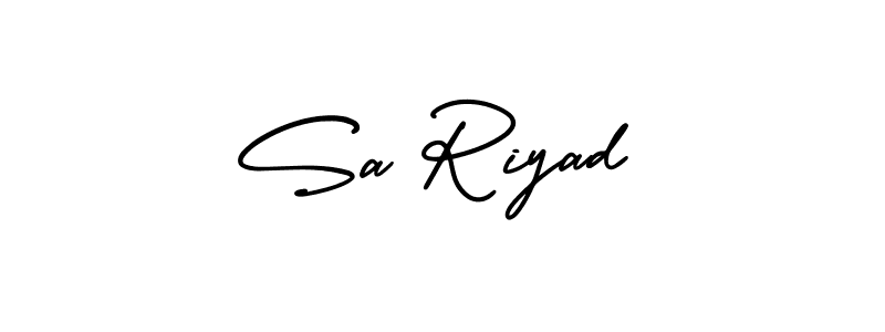 AmerikaSignatureDemo-Regular is a professional signature style that is perfect for those who want to add a touch of class to their signature. It is also a great choice for those who want to make their signature more unique. Get Sa Riyad name to fancy signature for free. Sa Riyad signature style 3 images and pictures png