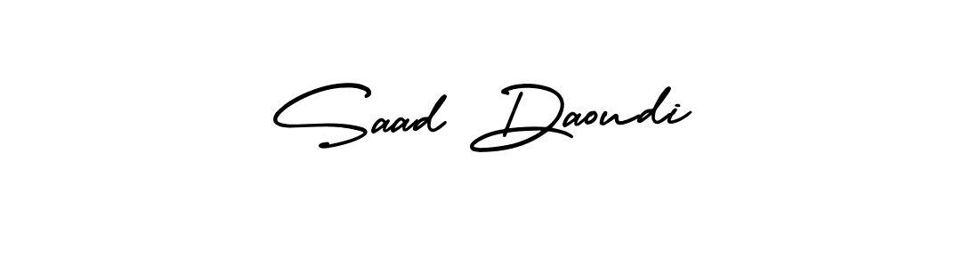 if you are searching for the best signature style for your name Saad Daoudi. so please give up your signature search. here we have designed multiple signature styles  using AmerikaSignatureDemo-Regular. Saad Daoudi signature style 3 images and pictures png