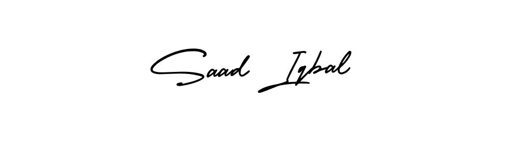 Best and Professional Signature Style for Saad Iqbal. AmerikaSignatureDemo-Regular Best Signature Style Collection. Saad Iqbal signature style 3 images and pictures png