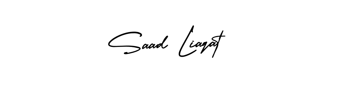 Check out images of Autograph of Saad Liaqat name. Actor Saad Liaqat Signature Style. AmerikaSignatureDemo-Regular is a professional sign style online. Saad Liaqat signature style 3 images and pictures png
