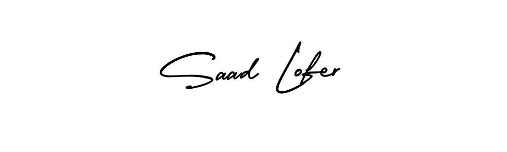 Make a beautiful signature design for name Saad Lofer. With this signature (AmerikaSignatureDemo-Regular) style, you can create a handwritten signature for free. Saad Lofer signature style 3 images and pictures png