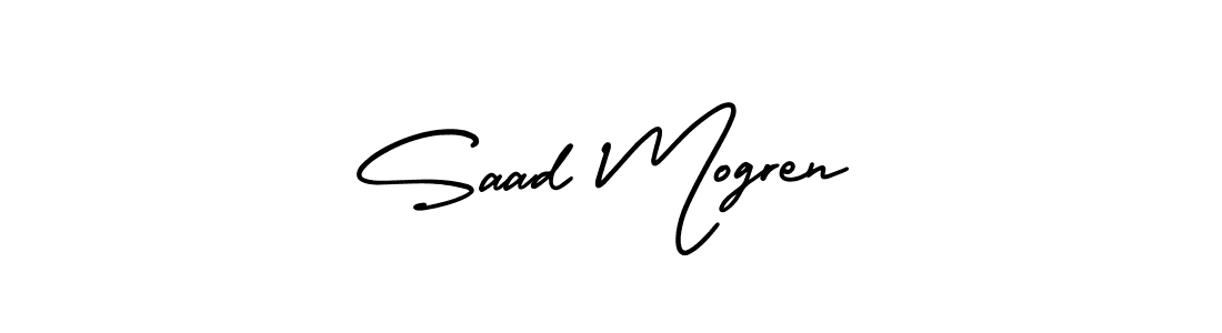 Best and Professional Signature Style for Saad Mogren. AmerikaSignatureDemo-Regular Best Signature Style Collection. Saad Mogren signature style 3 images and pictures png