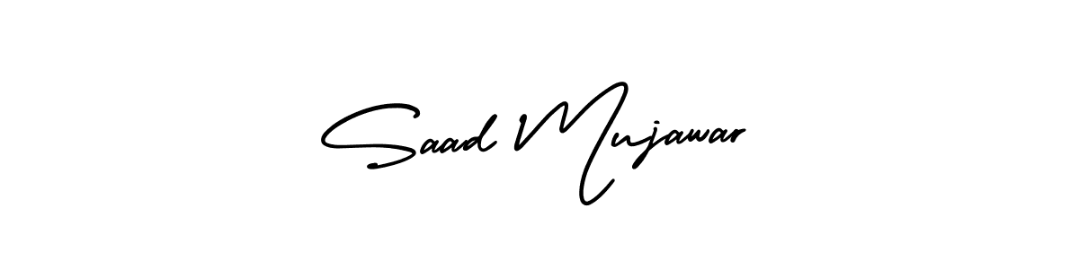 if you are searching for the best signature style for your name Saad Mujawar. so please give up your signature search. here we have designed multiple signature styles  using AmerikaSignatureDemo-Regular. Saad Mujawar signature style 3 images and pictures png