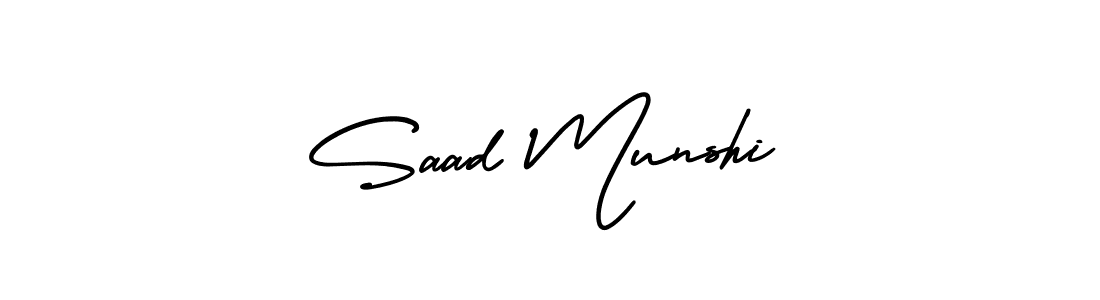 See photos of Saad Munshi official signature by Spectra . Check more albums & portfolios. Read reviews & check more about AmerikaSignatureDemo-Regular font. Saad Munshi signature style 3 images and pictures png