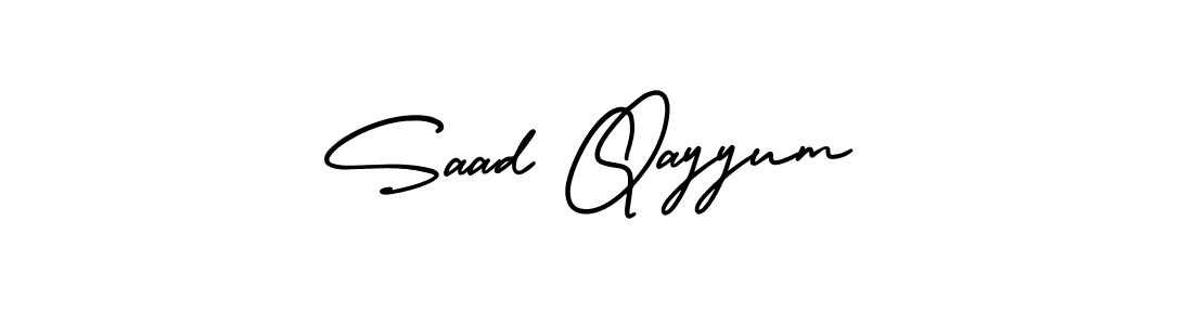 How to Draw Saad Qayyum signature style? AmerikaSignatureDemo-Regular is a latest design signature styles for name Saad Qayyum. Saad Qayyum signature style 3 images and pictures png