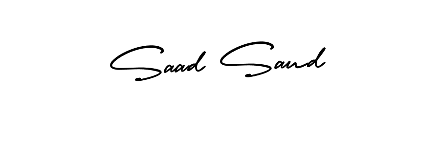 How to make Saad Saud signature? AmerikaSignatureDemo-Regular is a professional autograph style. Create handwritten signature for Saad Saud name. Saad Saud signature style 3 images and pictures png