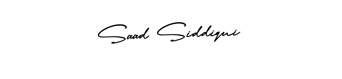 Use a signature maker to create a handwritten signature online. With this signature software, you can design (AmerikaSignatureDemo-Regular) your own signature for name Saad Siddiqui. Saad Siddiqui signature style 3 images and pictures png
