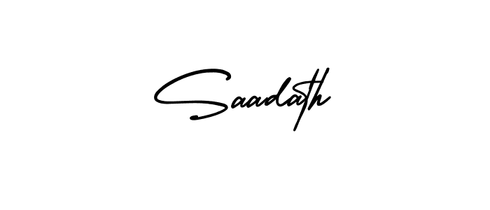 Best and Professional Signature Style for Saadath. AmerikaSignatureDemo-Regular Best Signature Style Collection. Saadath signature style 3 images and pictures png