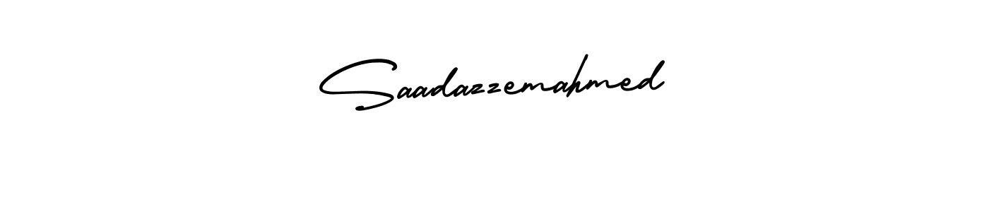 Also we have Saadazzemahmed name is the best signature style. Create professional handwritten signature collection using AmerikaSignatureDemo-Regular autograph style. Saadazzemahmed signature style 3 images and pictures png