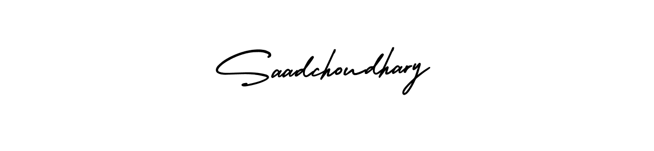 Also we have Saadchoudhary name is the best signature style. Create professional handwritten signature collection using AmerikaSignatureDemo-Regular autograph style. Saadchoudhary signature style 3 images and pictures png