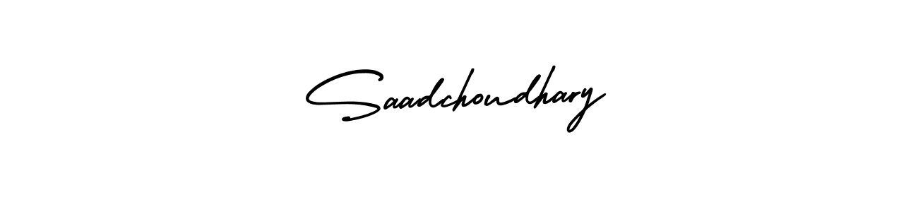 How to Draw Saadchoudhary signature style? AmerikaSignatureDemo-Regular is a latest design signature styles for name Saadchoudhary. Saadchoudhary signature style 3 images and pictures png