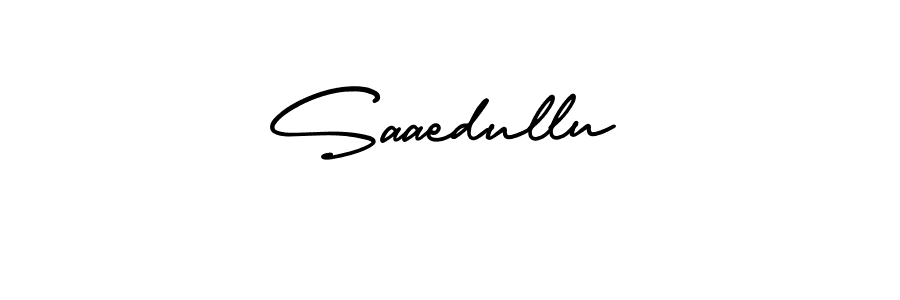 Saaedullu stylish signature style. Best Handwritten Sign (AmerikaSignatureDemo-Regular) for my name. Handwritten Signature Collection Ideas for my name Saaedullu. Saaedullu signature style 3 images and pictures png