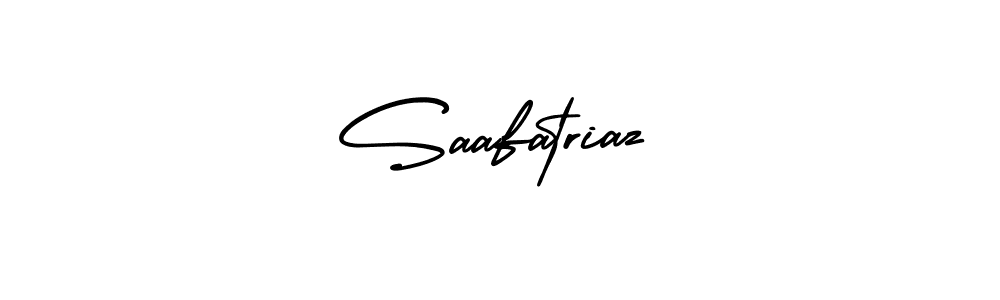 How to make Saafatriaz name signature. Use AmerikaSignatureDemo-Regular style for creating short signs online. This is the latest handwritten sign. Saafatriaz signature style 3 images and pictures png