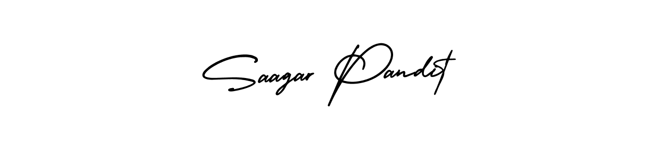 Make a beautiful signature design for name Saagar Pandit. Use this online signature maker to create a handwritten signature for free. Saagar Pandit signature style 3 images and pictures png