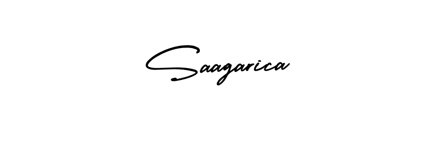 How to make Saagarica signature? AmerikaSignatureDemo-Regular is a professional autograph style. Create handwritten signature for Saagarica name. Saagarica signature style 3 images and pictures png