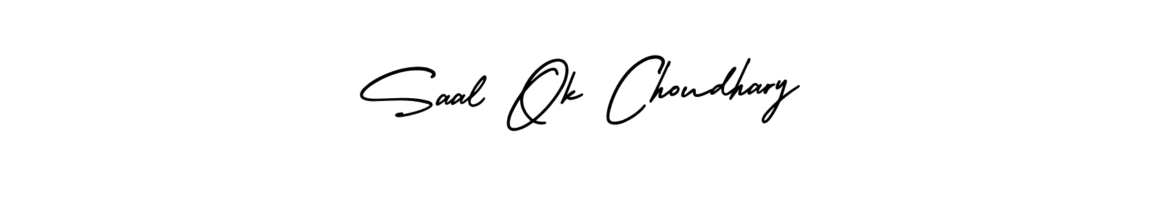 You can use this online signature creator to create a handwritten signature for the name Saal Ok Choudhary. This is the best online autograph maker. Saal Ok Choudhary signature style 3 images and pictures png