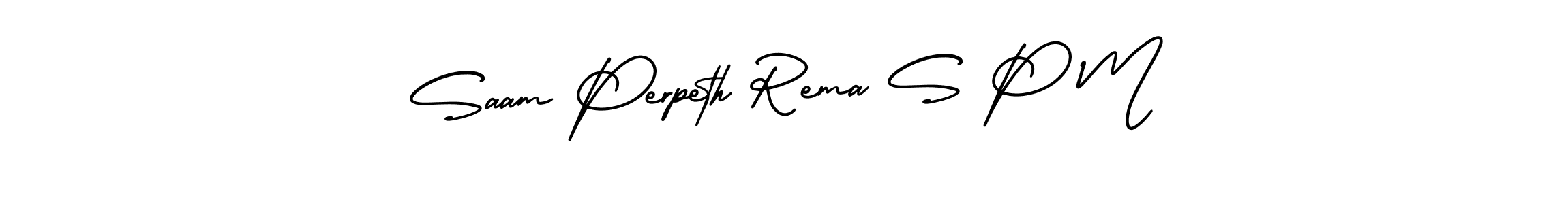 Make a short Saam Perpeth Rema S P M signature style. Manage your documents anywhere anytime using AmerikaSignatureDemo-Regular. Create and add eSignatures, submit forms, share and send files easily. Saam Perpeth Rema S P M signature style 3 images and pictures png