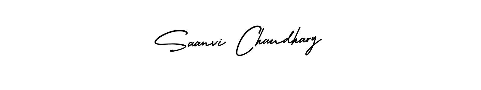 Use a signature maker to create a handwritten signature online. With this signature software, you can design (AmerikaSignatureDemo-Regular) your own signature for name Saanvi Chaudhary. Saanvi Chaudhary signature style 3 images and pictures png