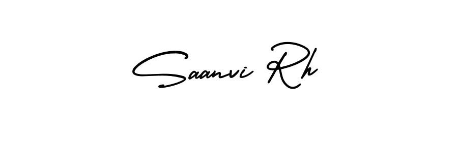 Make a beautiful signature design for name Saanvi Rh. With this signature (AmerikaSignatureDemo-Regular) style, you can create a handwritten signature for free. Saanvi Rh signature style 3 images and pictures png