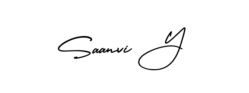 How to make Saanvi Y signature? AmerikaSignatureDemo-Regular is a professional autograph style. Create handwritten signature for Saanvi Y name. Saanvi Y signature style 3 images and pictures png