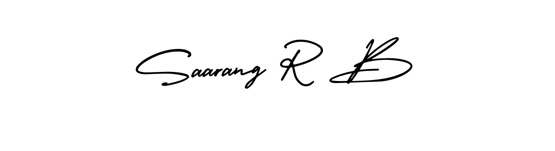 How to Draw Saarang R B signature style? AmerikaSignatureDemo-Regular is a latest design signature styles for name Saarang R B. Saarang R B signature style 3 images and pictures png