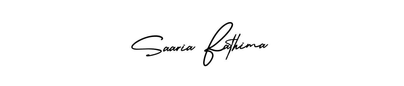 How to Draw Saaria Fathima signature style? AmerikaSignatureDemo-Regular is a latest design signature styles for name Saaria Fathima. Saaria Fathima signature style 3 images and pictures png