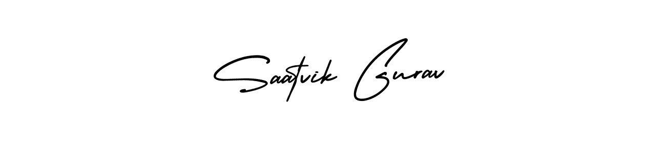 if you are searching for the best signature style for your name Saatvik Gurav. so please give up your signature search. here we have designed multiple signature styles  using AmerikaSignatureDemo-Regular. Saatvik Gurav signature style 3 images and pictures png