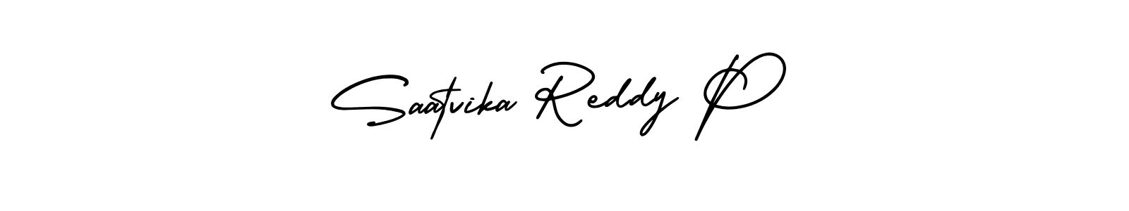 Use a signature maker to create a handwritten signature online. With this signature software, you can design (AmerikaSignatureDemo-Regular) your own signature for name Saatvika Reddy P. Saatvika Reddy P signature style 3 images and pictures png