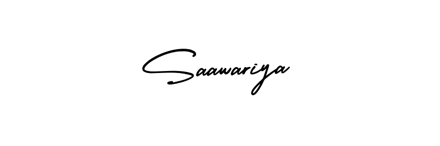 if you are searching for the best signature style for your name Saawariya. so please give up your signature search. here we have designed multiple signature styles  using AmerikaSignatureDemo-Regular. Saawariya signature style 3 images and pictures png