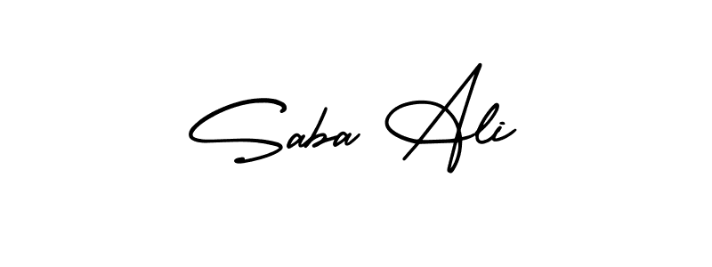 Also we have Saba Ali name is the best signature style. Create professional handwritten signature collection using AmerikaSignatureDemo-Regular autograph style. Saba Ali signature style 3 images and pictures png
