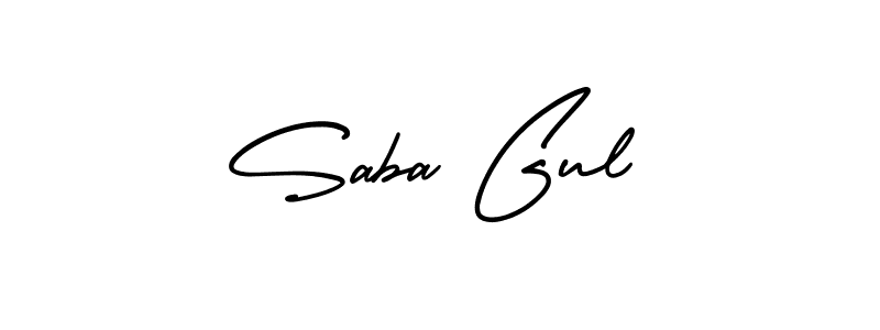 Also You can easily find your signature by using the search form. We will create Saba Gul name handwritten signature images for you free of cost using AmerikaSignatureDemo-Regular sign style. Saba Gul signature style 3 images and pictures png