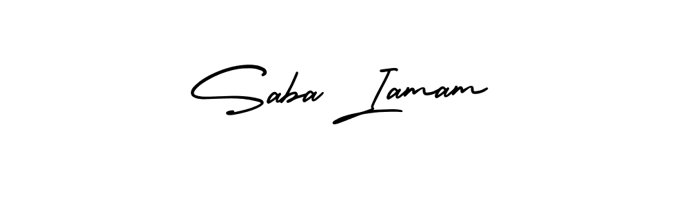 if you are searching for the best signature style for your name Saba Iamam. so please give up your signature search. here we have designed multiple signature styles  using AmerikaSignatureDemo-Regular. Saba Iamam signature style 3 images and pictures png