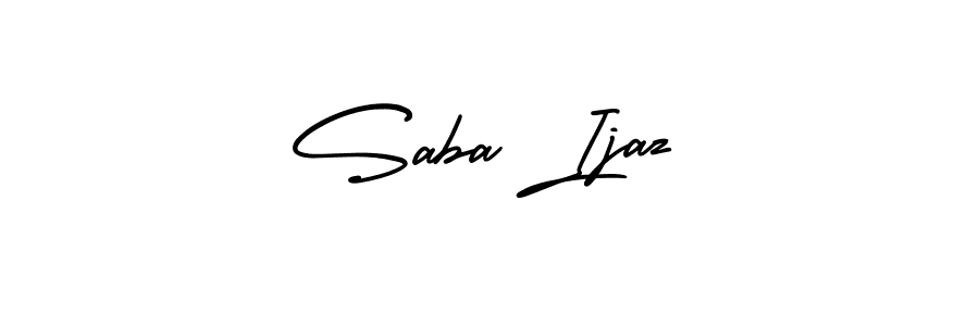 Create a beautiful signature design for name Saba Ijaz. With this signature (AmerikaSignatureDemo-Regular) fonts, you can make a handwritten signature for free. Saba Ijaz signature style 3 images and pictures png