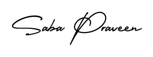 Generate high-definition signature styles for Saba Praveen. The AmerikaSignatureDemo-Regular typeface ensures crisp legibility and sophisticated design. Saba Praveen signature style 3 images and pictures png