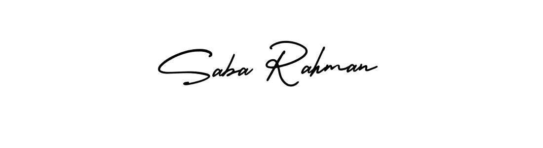 Also we have Saba Rahman name is the best signature style. Create professional handwritten signature collection using AmerikaSignatureDemo-Regular autograph style. Saba Rahman signature style 3 images and pictures png