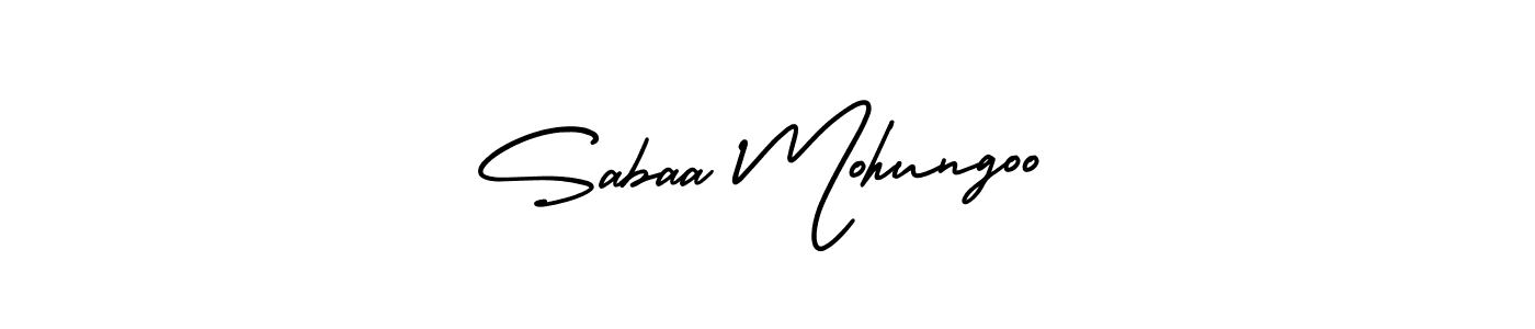 You can use this online signature creator to create a handwritten signature for the name Sabaa Mohungoo. This is the best online autograph maker. Sabaa Mohungoo signature style 3 images and pictures png