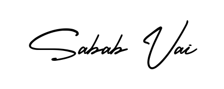 Create a beautiful signature design for name Sabab Vai. With this signature (AmerikaSignatureDemo-Regular) fonts, you can make a handwritten signature for free. Sabab Vai signature style 3 images and pictures png