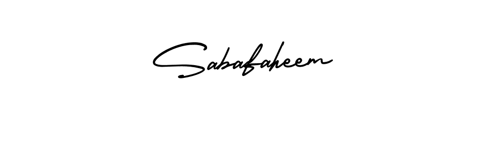 How to Draw Sabafaheem signature style? AmerikaSignatureDemo-Regular is a latest design signature styles for name Sabafaheem. Sabafaheem signature style 3 images and pictures png