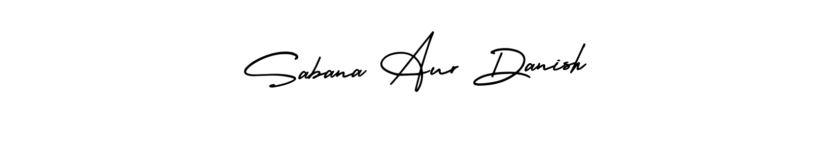 This is the best signature style for the Sabana Aur Danish name. Also you like these signature font (AmerikaSignatureDemo-Regular). Mix name signature. Sabana Aur Danish signature style 3 images and pictures png