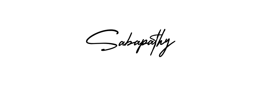 if you are searching for the best signature style for your name Sabapathy. so please give up your signature search. here we have designed multiple signature styles  using AmerikaSignatureDemo-Regular. Sabapathy signature style 3 images and pictures png