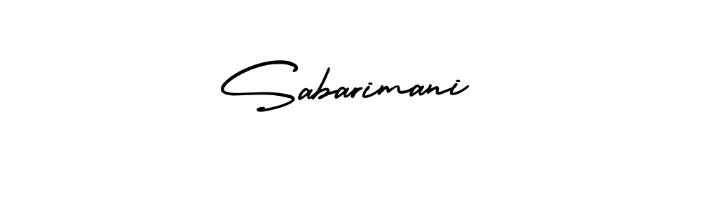 Design your own signature with our free online signature maker. With this signature software, you can create a handwritten (AmerikaSignatureDemo-Regular) signature for name Sabarimani. Sabarimani signature style 3 images and pictures png