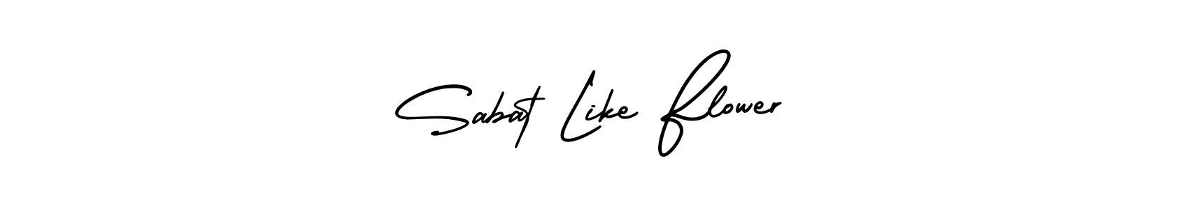 You should practise on your own different ways (AmerikaSignatureDemo-Regular) to write your name (Sabat Like Flower) in signature. don't let someone else do it for you. Sabat Like Flower signature style 3 images and pictures png