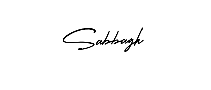 How to make Sabbagh name signature. Use AmerikaSignatureDemo-Regular style for creating short signs online. This is the latest handwritten sign. Sabbagh signature style 3 images and pictures png