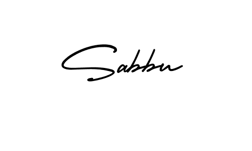 Make a beautiful signature design for name Sabbu. With this signature (AmerikaSignatureDemo-Regular) style, you can create a handwritten signature for free. Sabbu signature style 3 images and pictures png