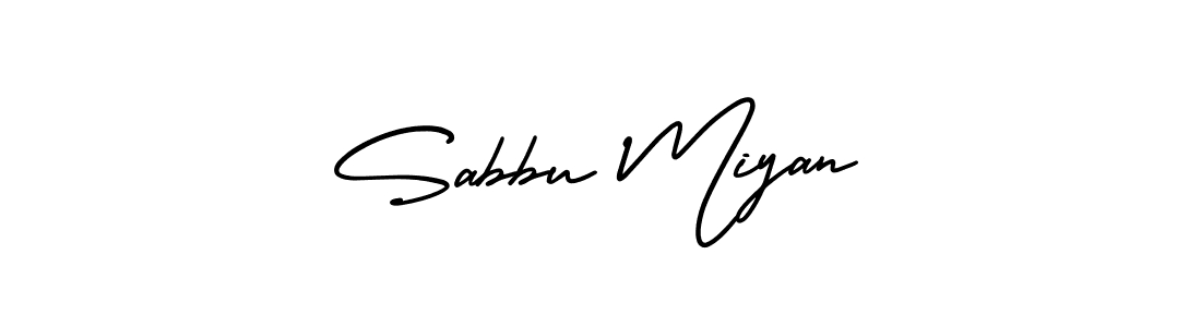 This is the best signature style for the Sabbu Miyan name. Also you like these signature font (AmerikaSignatureDemo-Regular). Mix name signature. Sabbu Miyan signature style 3 images and pictures png