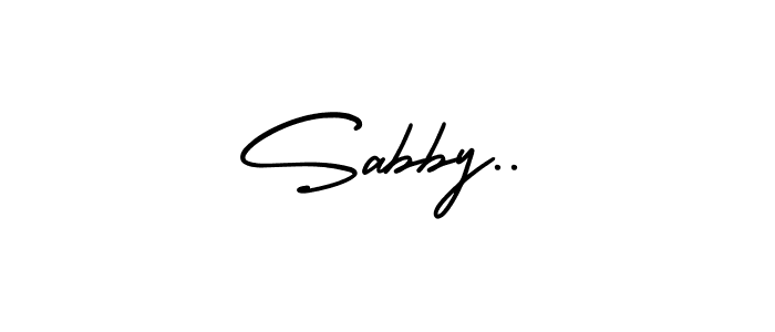 The best way (AmerikaSignatureDemo-Regular) to make a short signature is to pick only two or three words in your name. The name Sabby.. include a total of six letters. For converting this name. Sabby.. signature style 3 images and pictures png